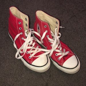 Red High Top Converse